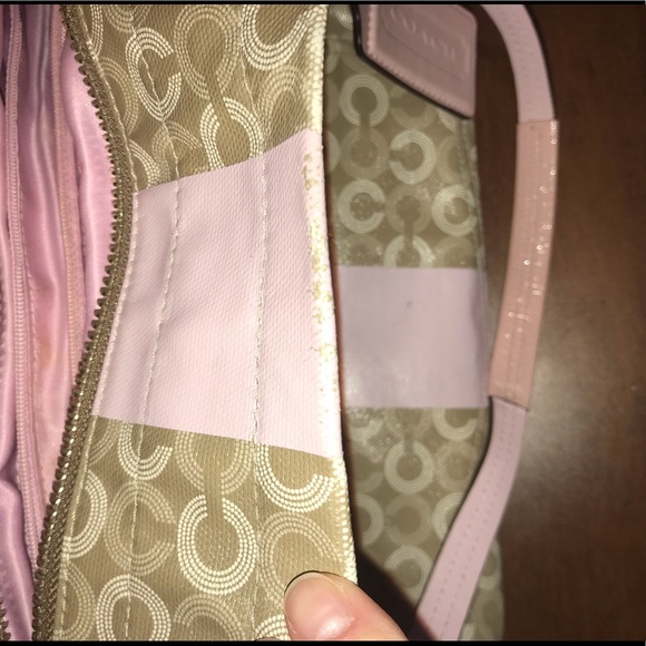 Coach multifunction leather diaper baby bag
